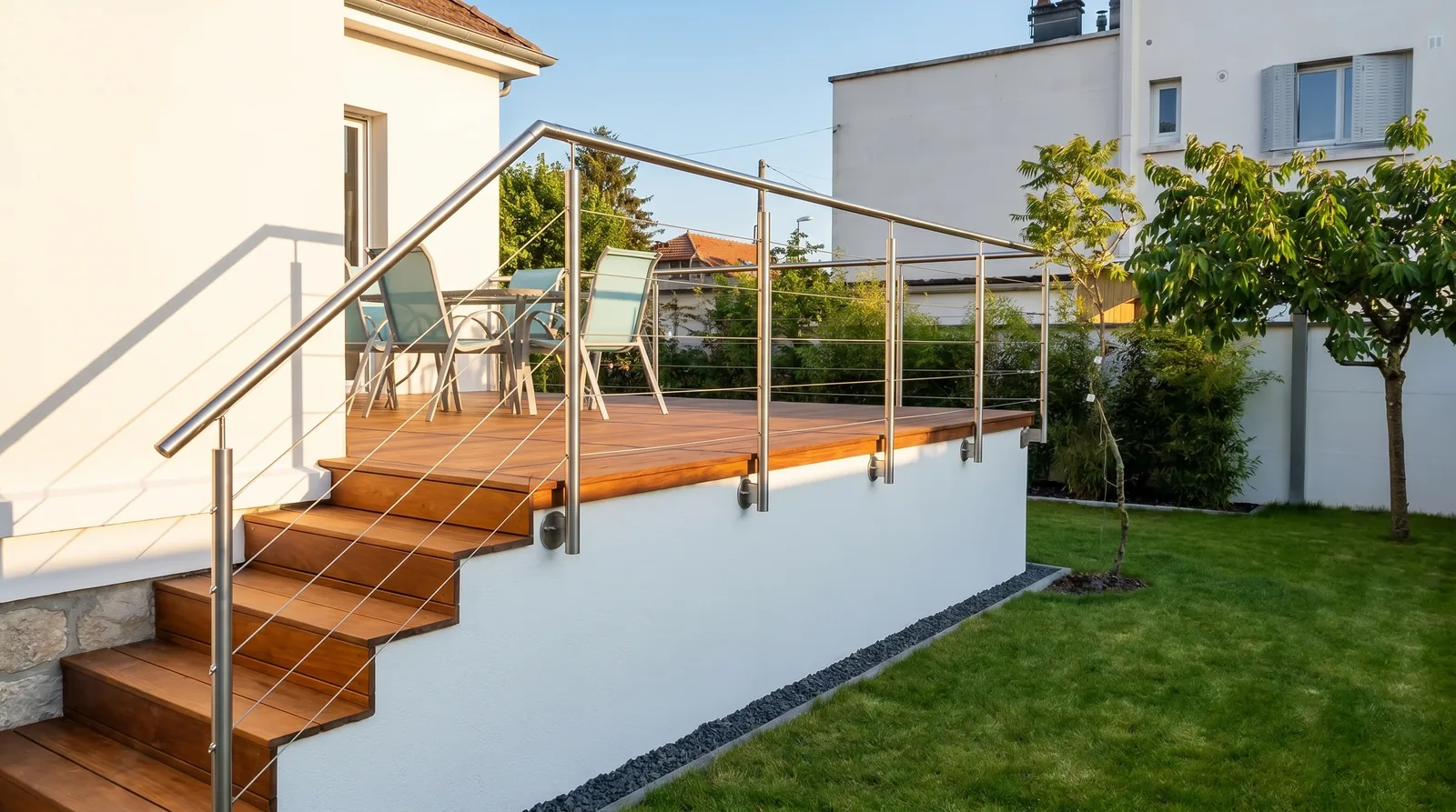 Garde-corps terrasse verre feuilleté Auvergne-Rhône-Alpes